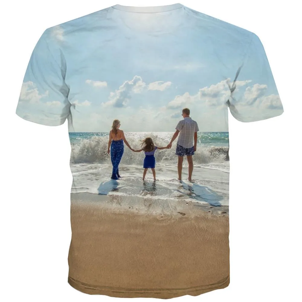 surf T-shirt Men The sea T shirts Funny sport Tshirt Printed Cool Tshirts Cool