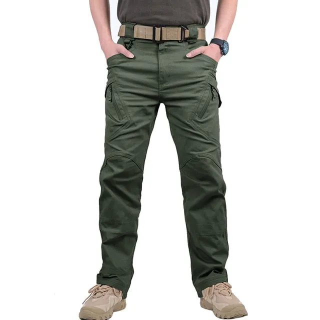 Tactical Pants Army Military Style Cargo Pants Men  IX9 Combat Trousers Casual Work Trousers SWAT Thin Pocket Baggy Pants