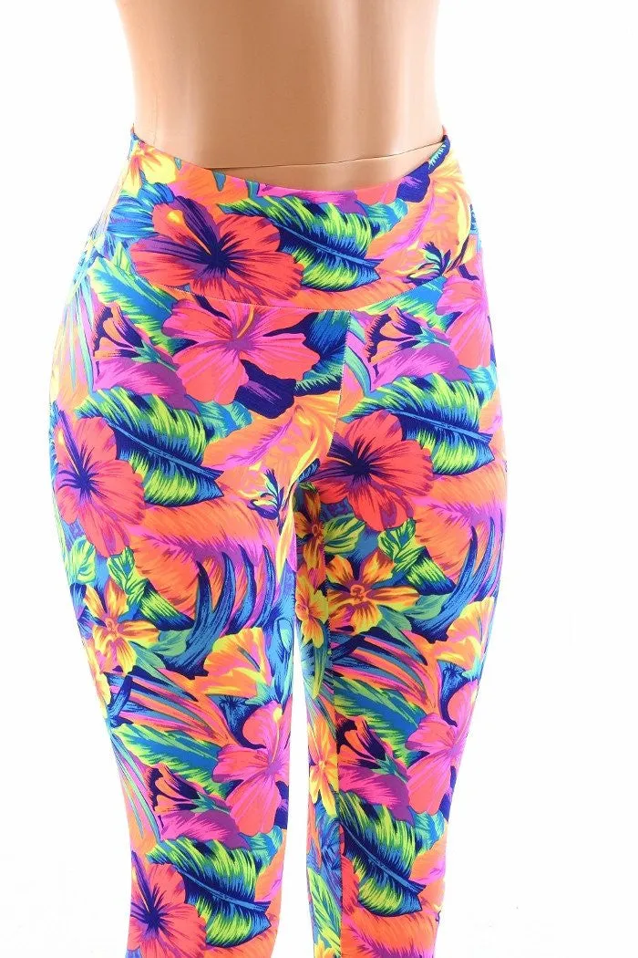 Tahitian Floral High Waist Leggings