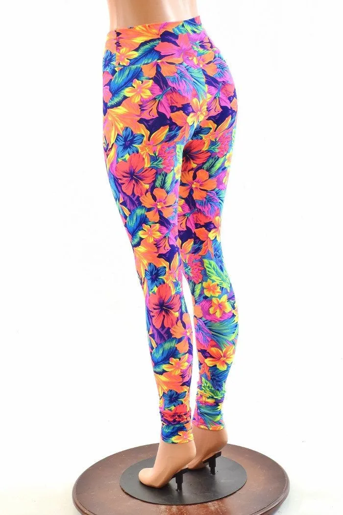 Tahitian Floral High Waist Leggings