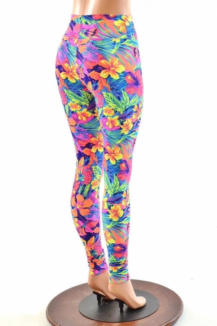 Tahitian Floral High Waist Leggings