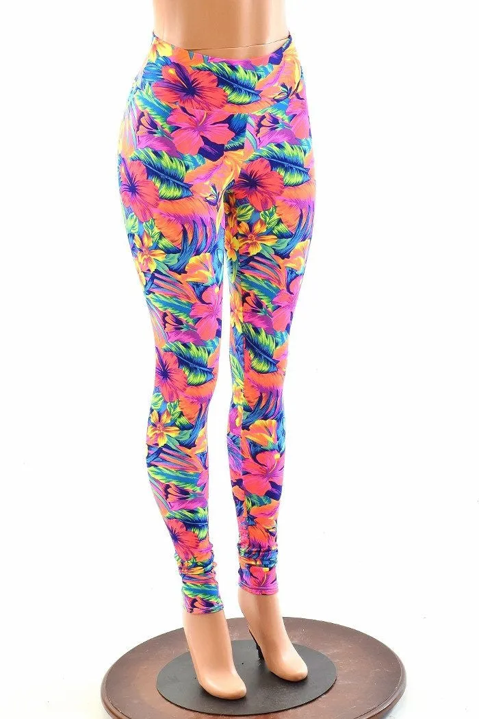 Tahitian Floral High Waist Leggings