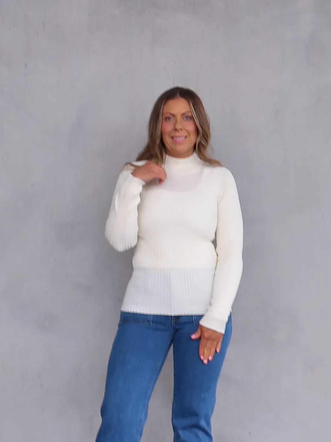 Tayla Knit Top- Cream