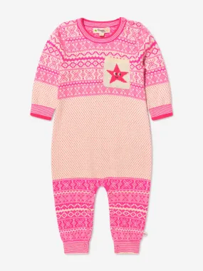 The Bonnie Mob Baby Girls Jacquard Knit Skye Romper