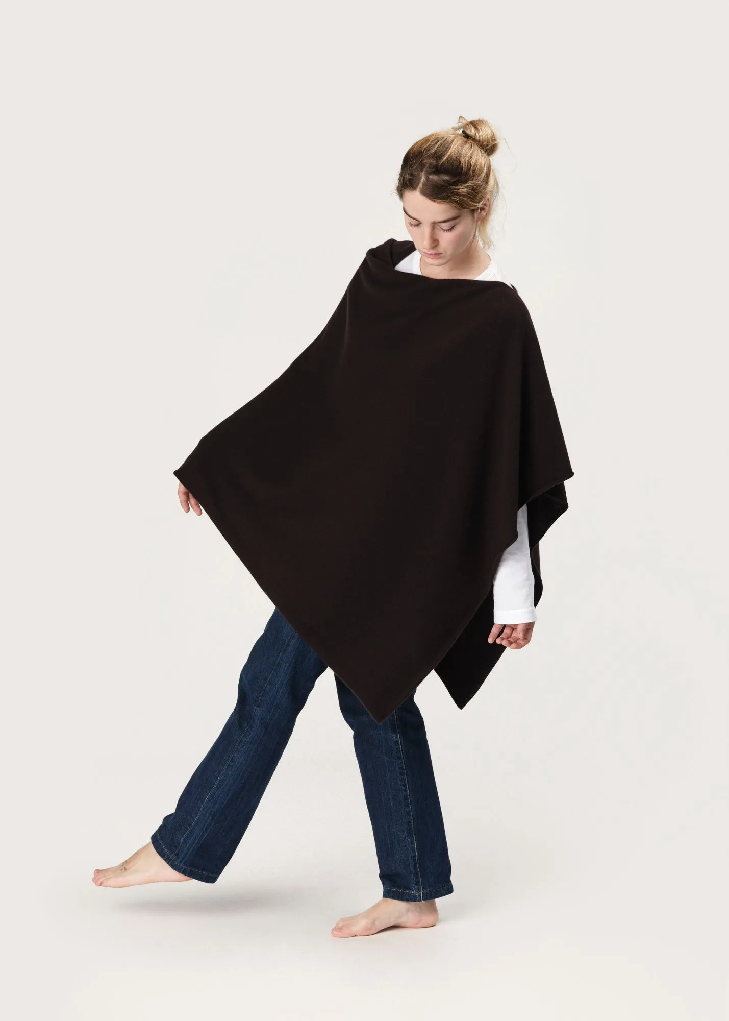 THE CLASSIC PONCHO | Dark Chocolate