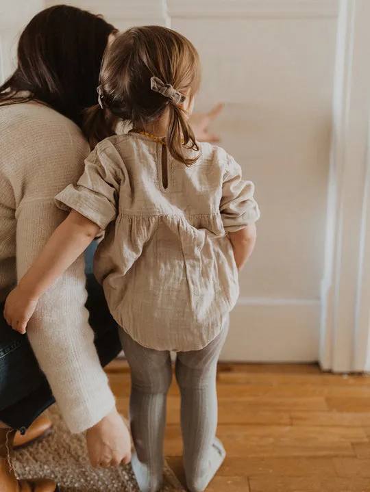 The Simple Folk Meadow Romper | Ecru