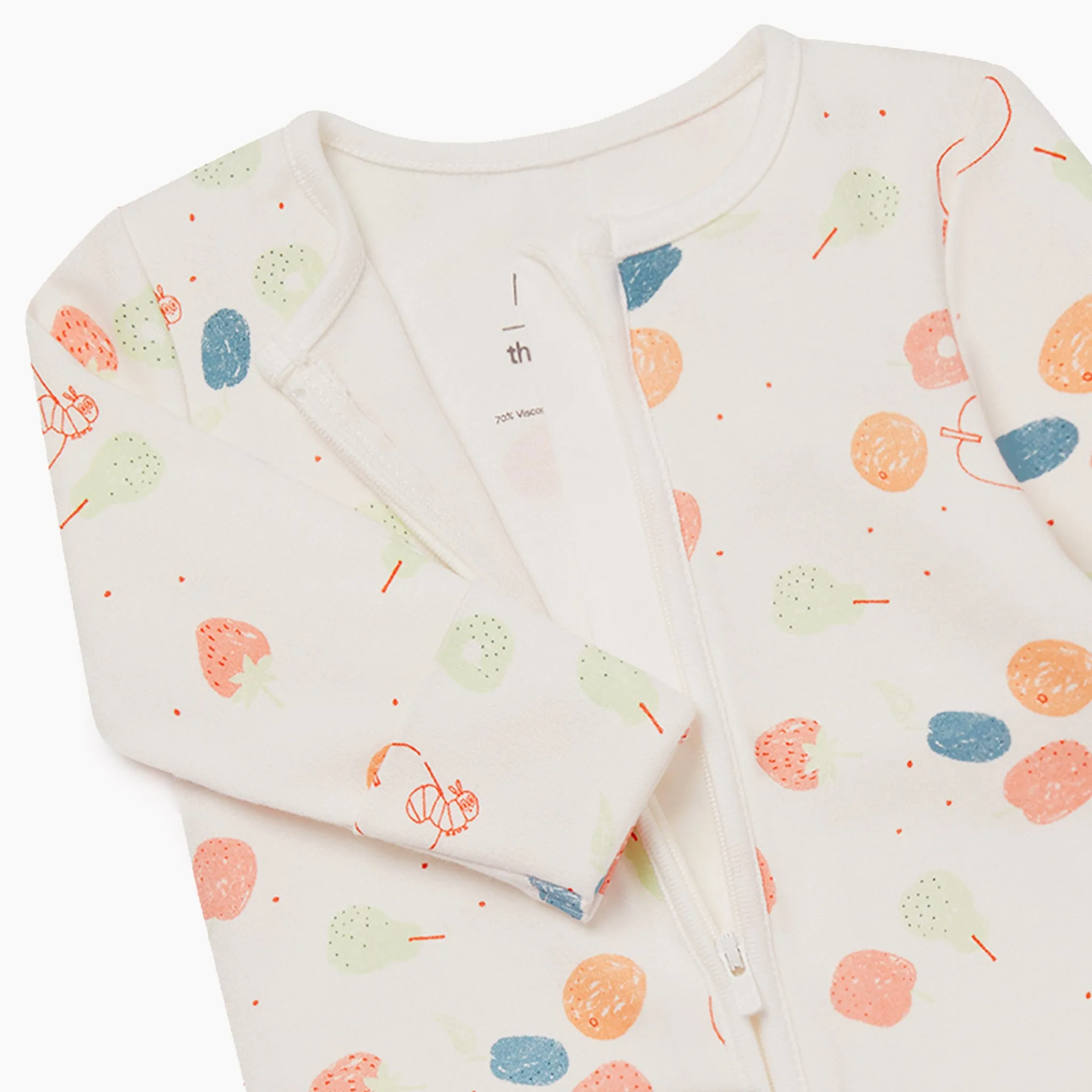 The Very Hungry Caterpillar Print Zip-Up Romper