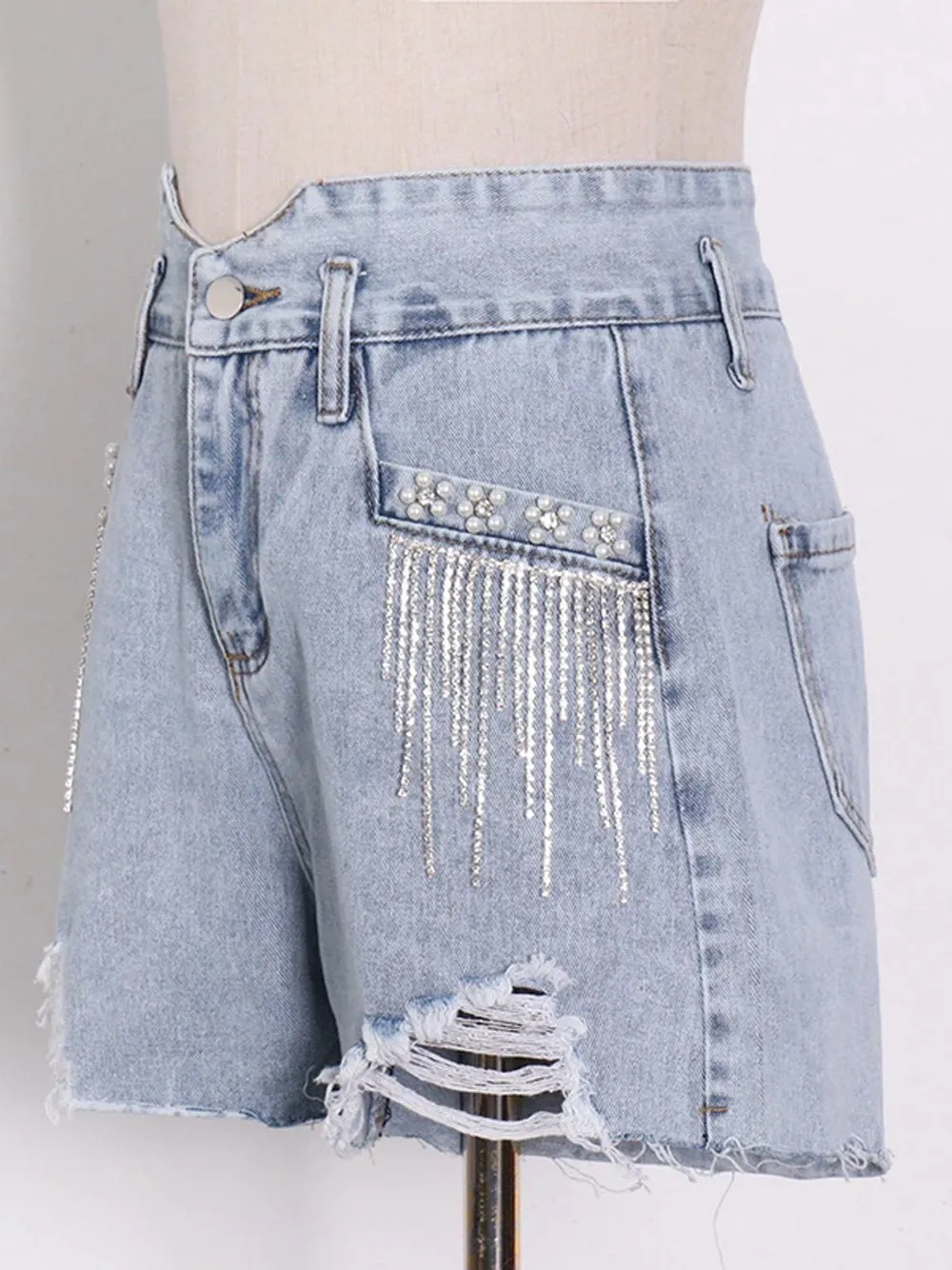 TOANNE High Waist Denim Shorts