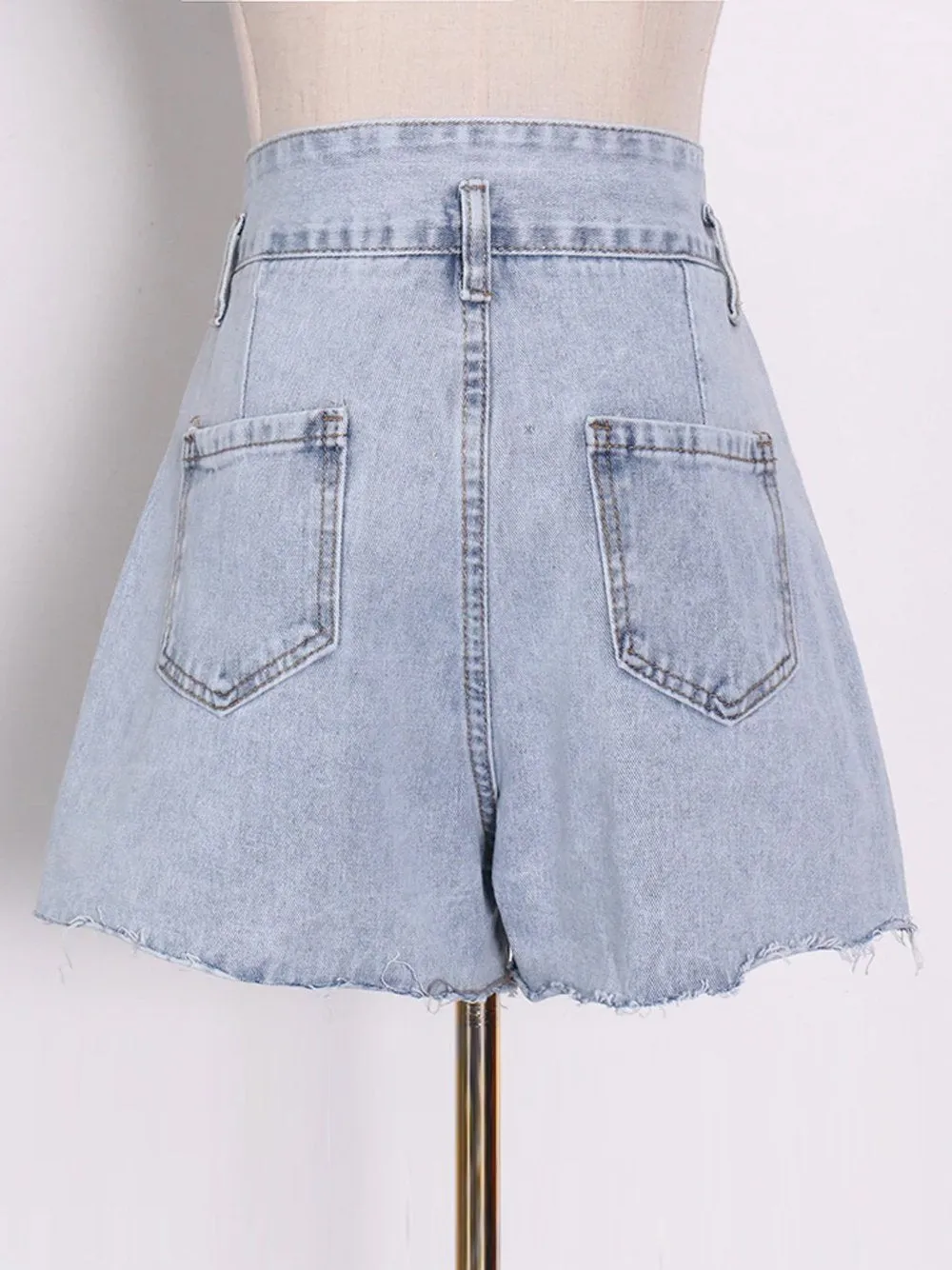 TOANNE High Waist Denim Shorts