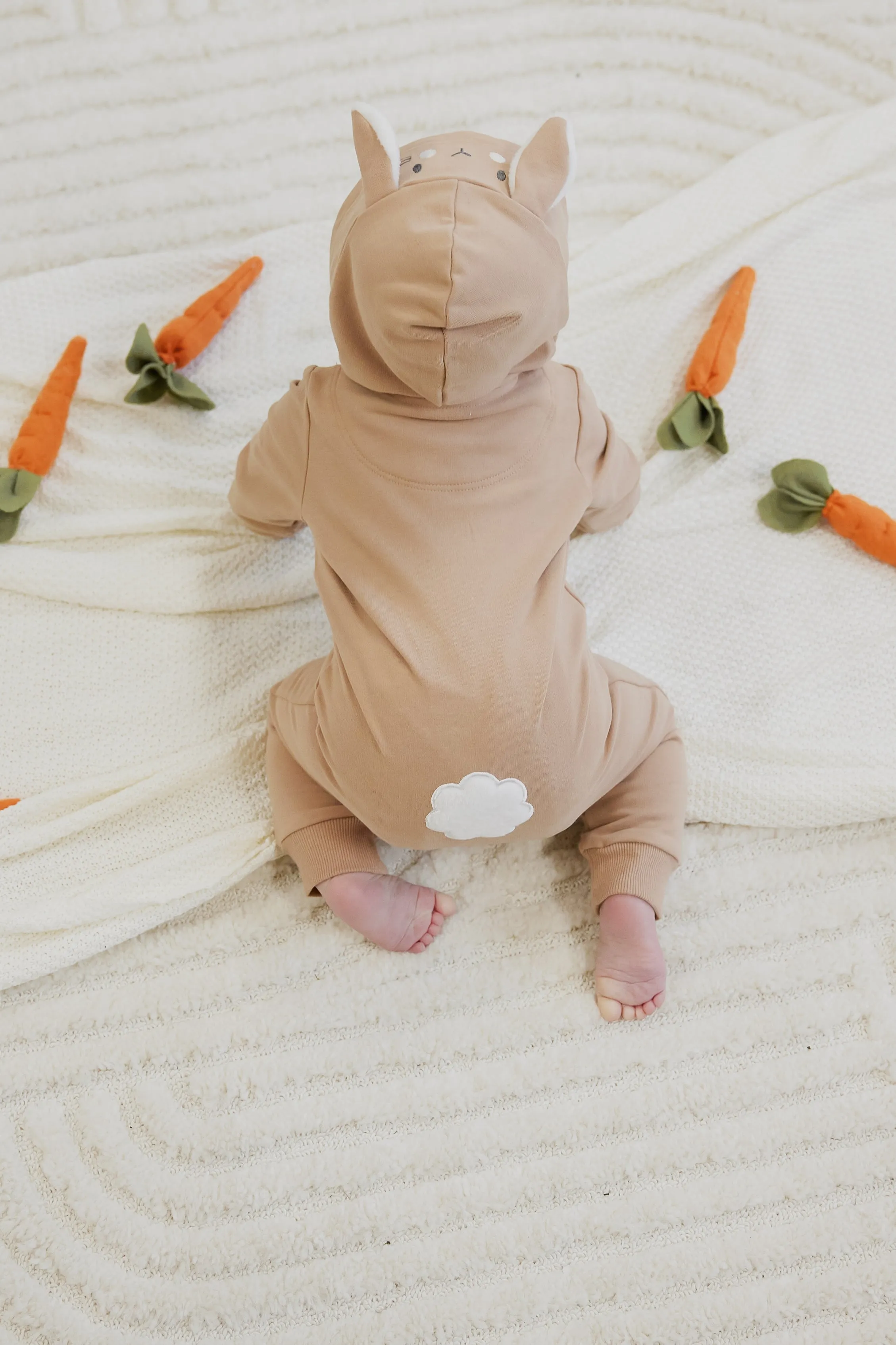 Unisex Bunny Hood Romper