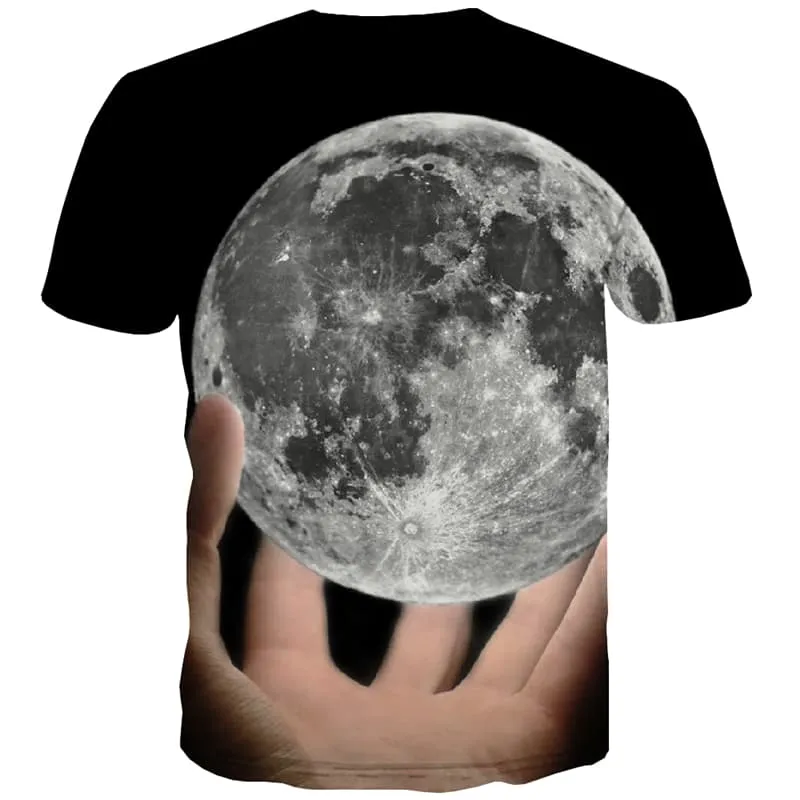 Universe T shirts Men World Globe Tshirts Novelty Novel Tshirts Cool Hand Tshirt Anime