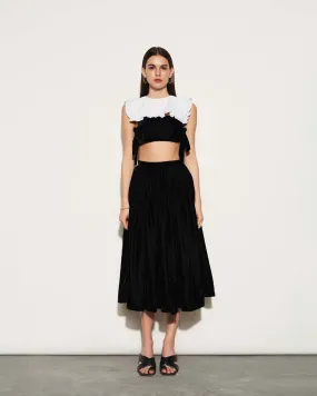 VELVET MIDI SKIRT