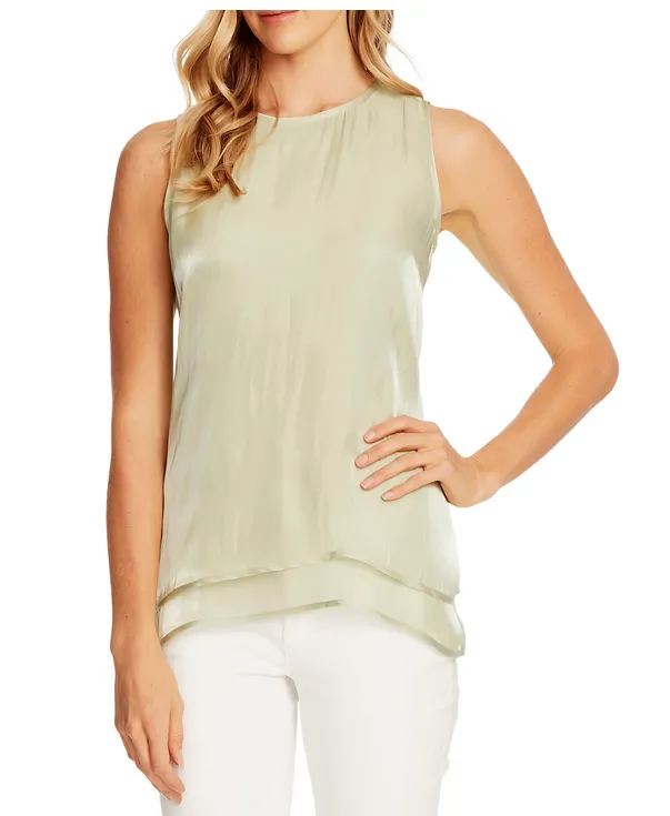 Vince Camuto Double Layer Sleeveless Top