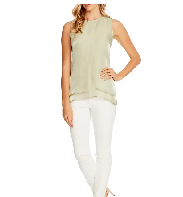 Vince Camuto Double Layer Sleeveless Top