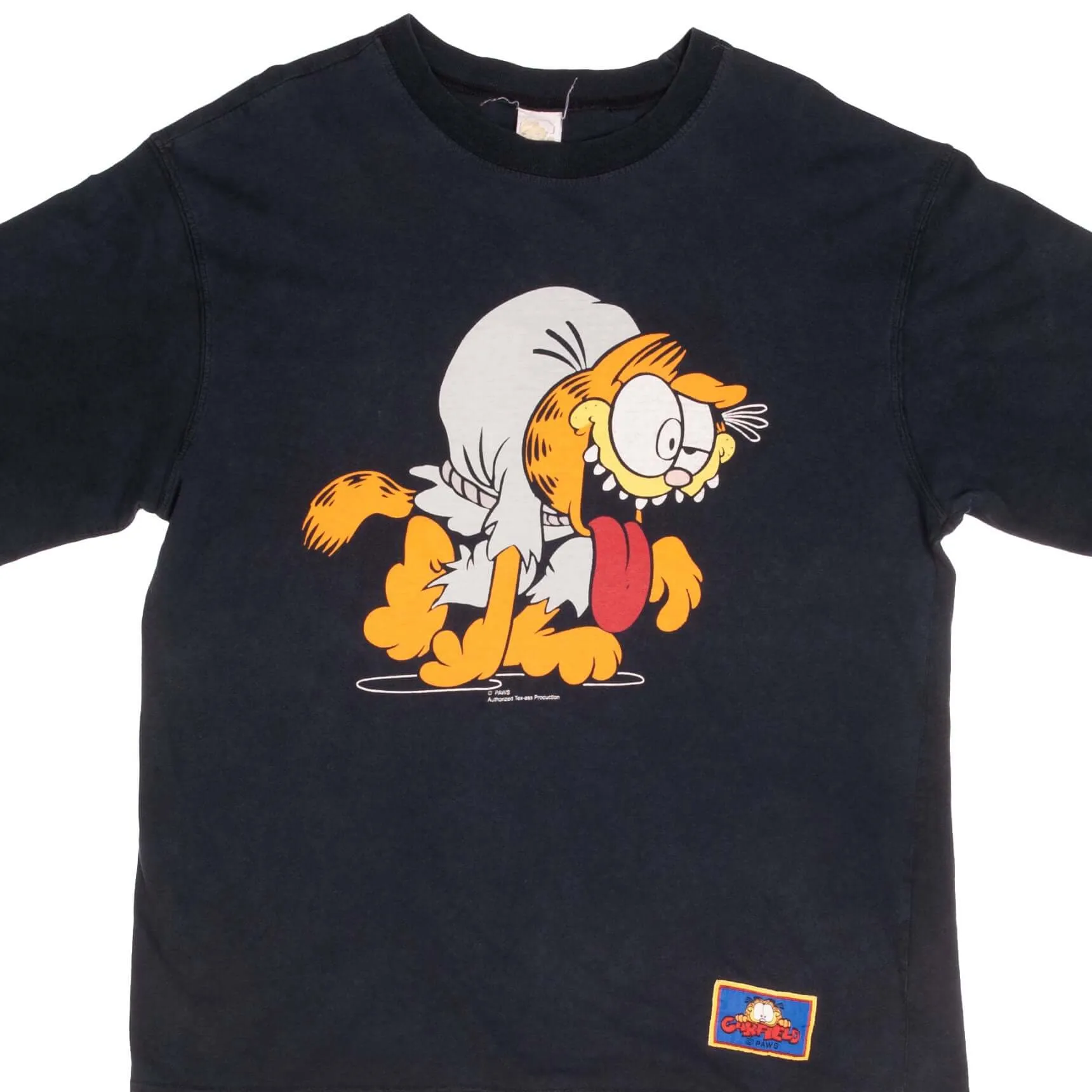 VINTAGE GARFIELD ZOMBIE HALLOWEEN 1990S TEE SHIRT SIZE LARGE