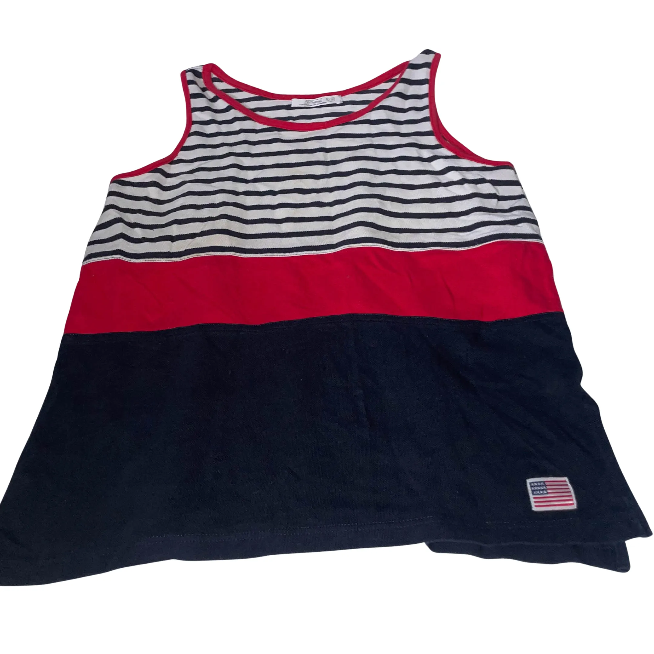 Vintage St.Bernard USA womens Multi stripe tank top XL