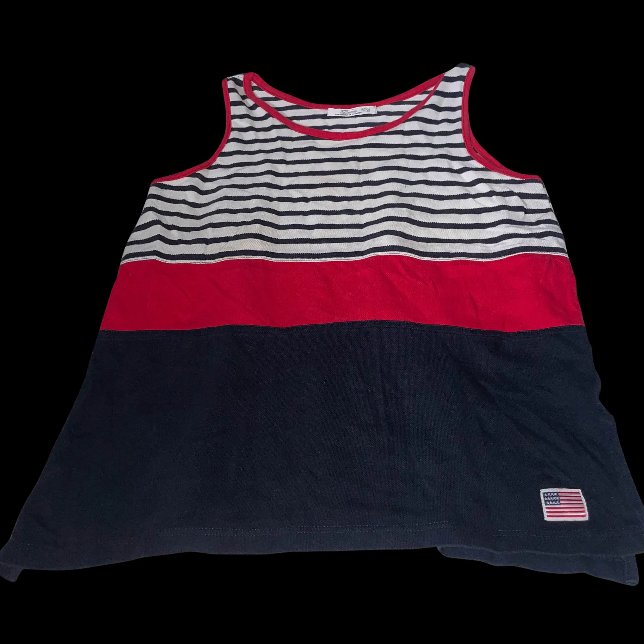 Vintage St.Bernard USA womens Multi stripe tank top XL