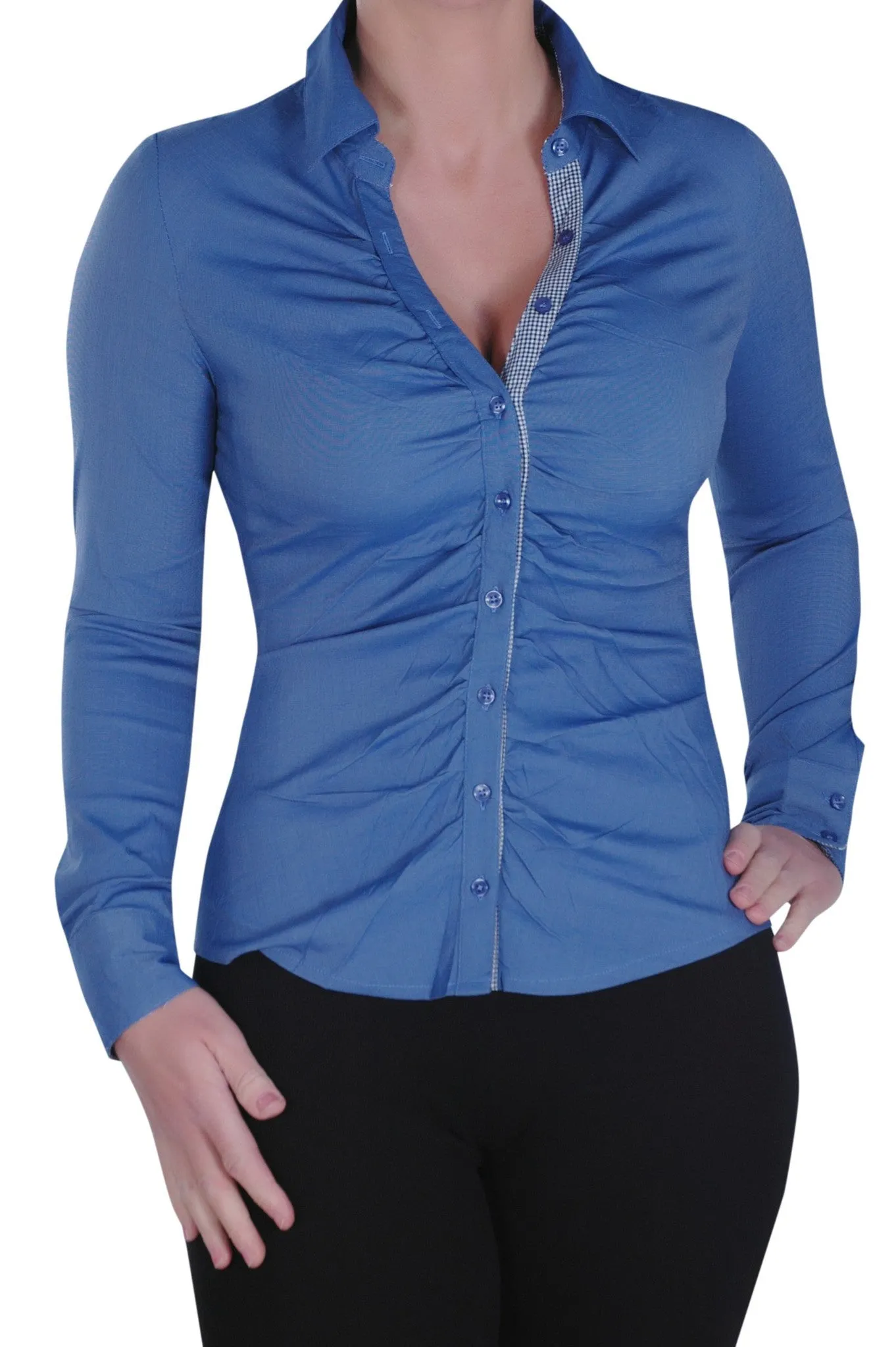 Vivian Office Ruched Shirt