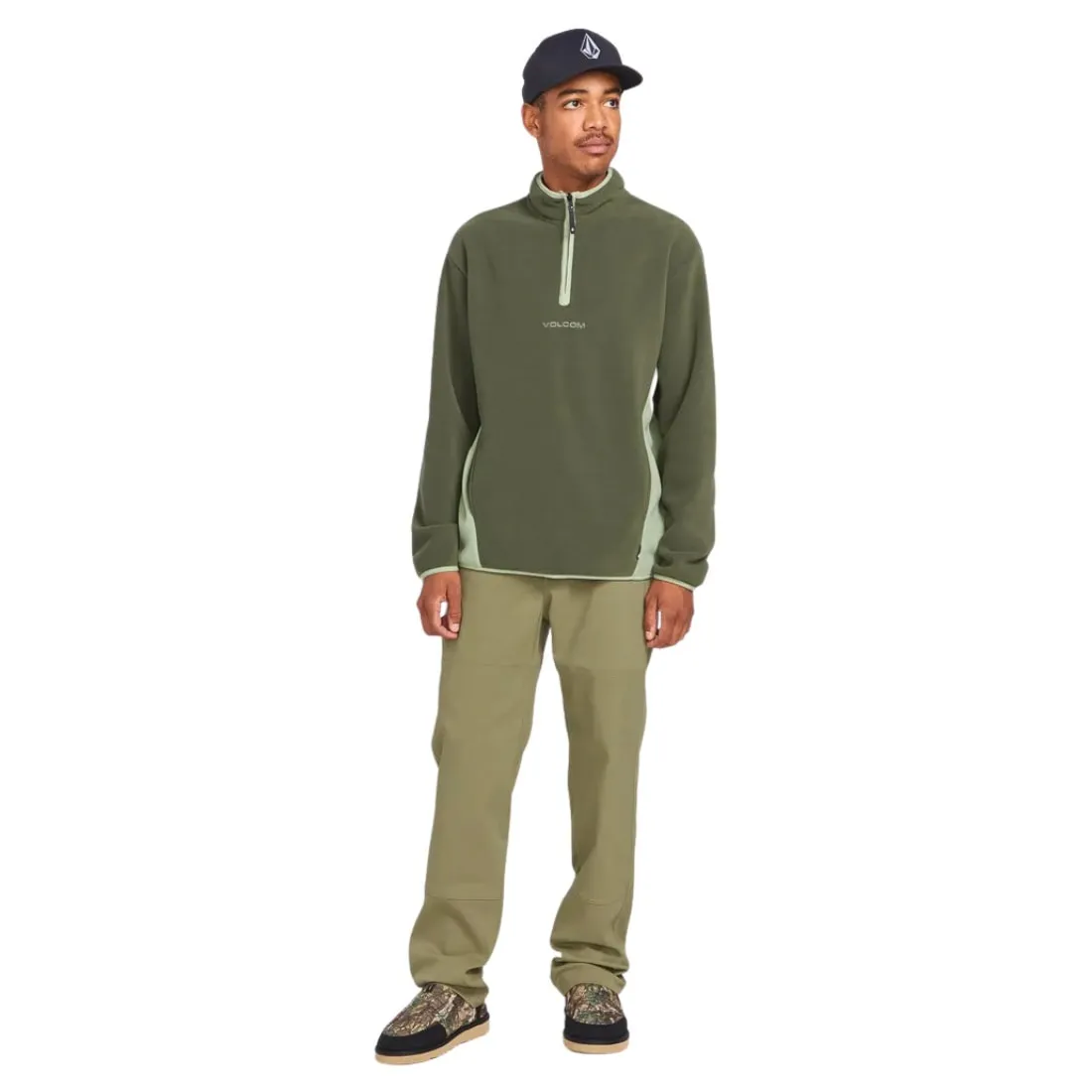 Volcom Error 92 Mock Neck Pullover - Wintermoss