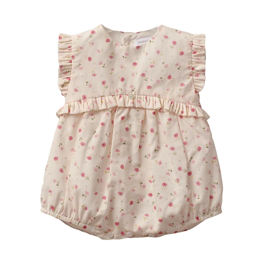 Wedoble | Floral Organic Cotton Romper (6M)