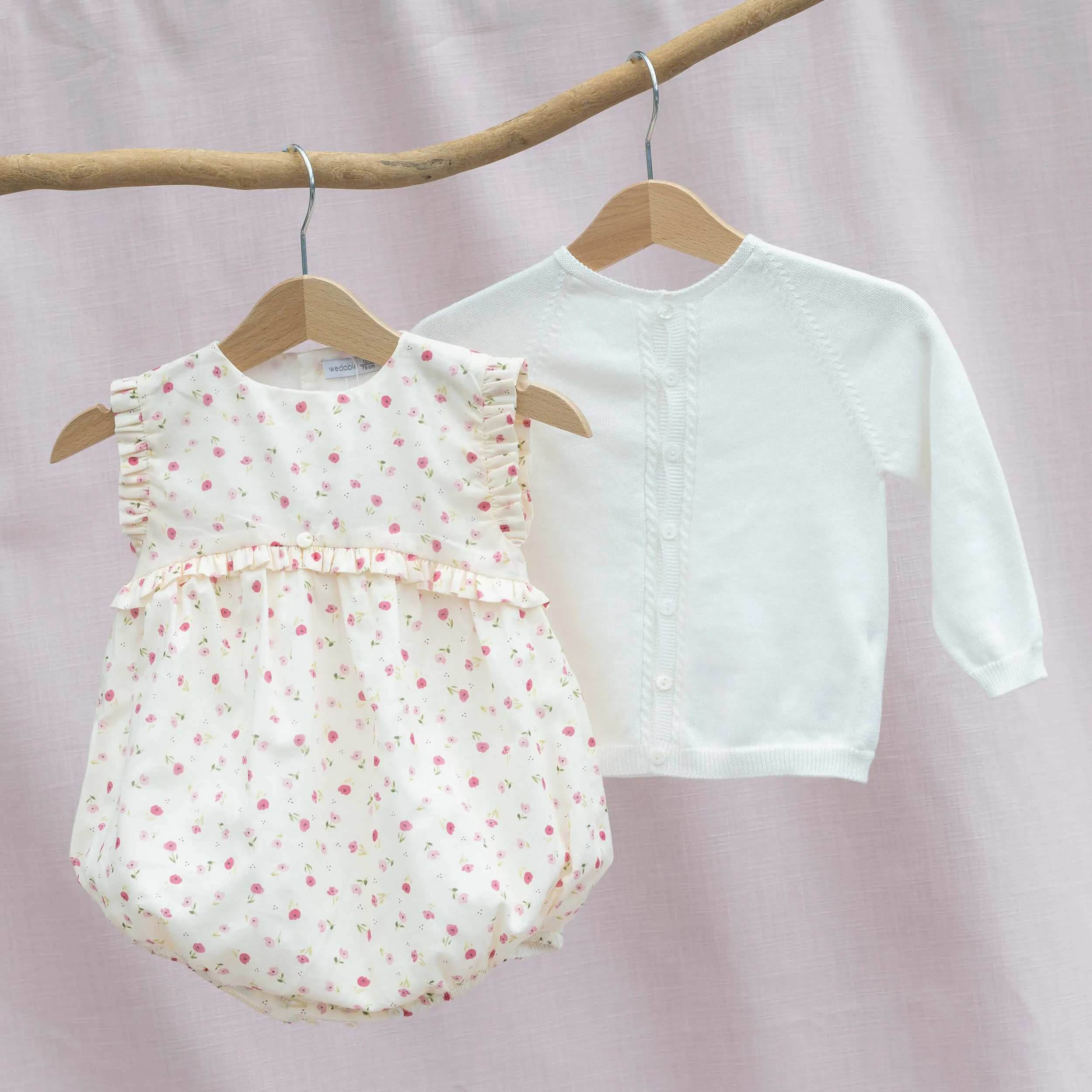 Wedoble | Floral Organic Cotton Romper (6M)