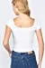 Women's Short Sleeve Ribbed Ruched Knit Crop Top