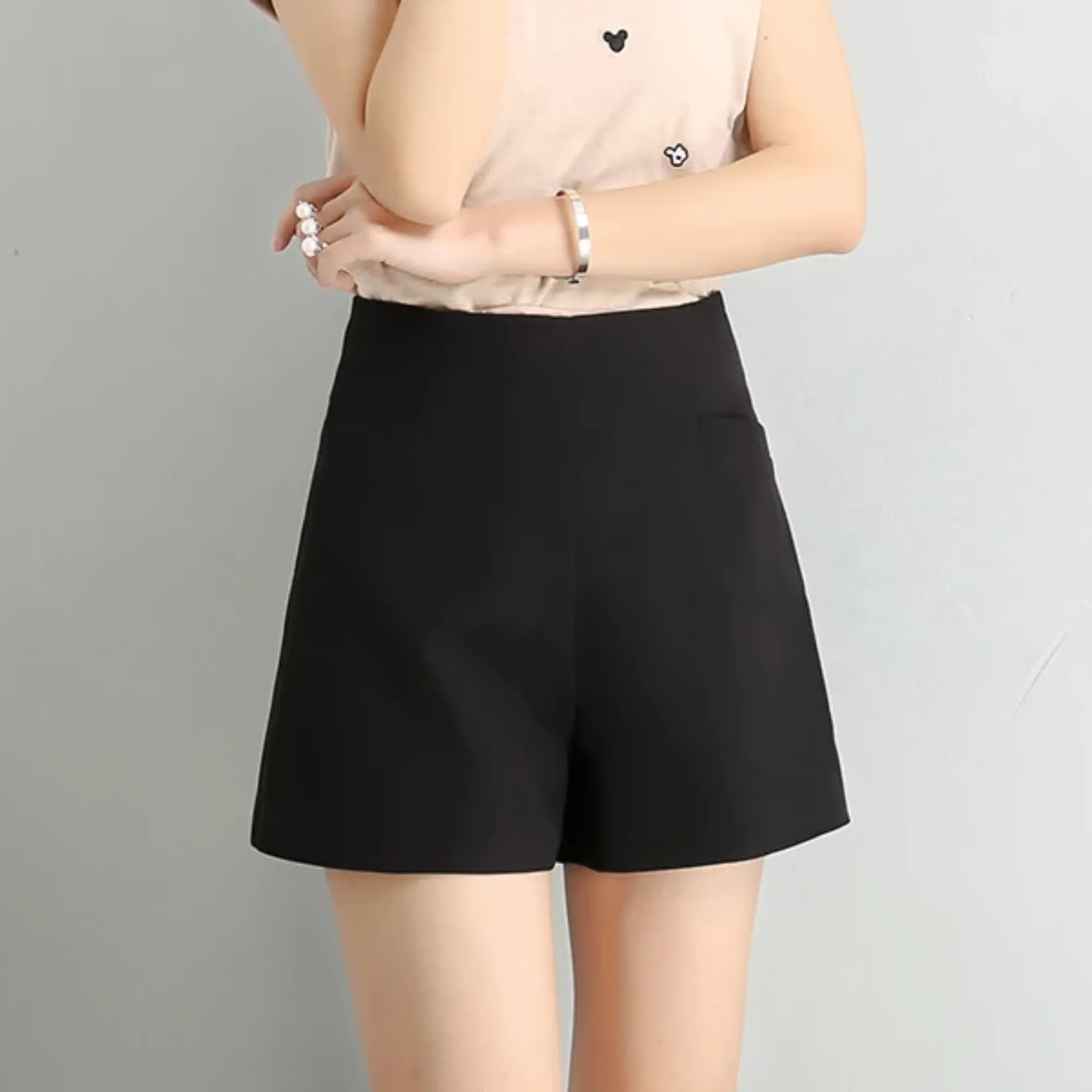 Women's Summer Casual Chiffon Loose High-Waist Shorts