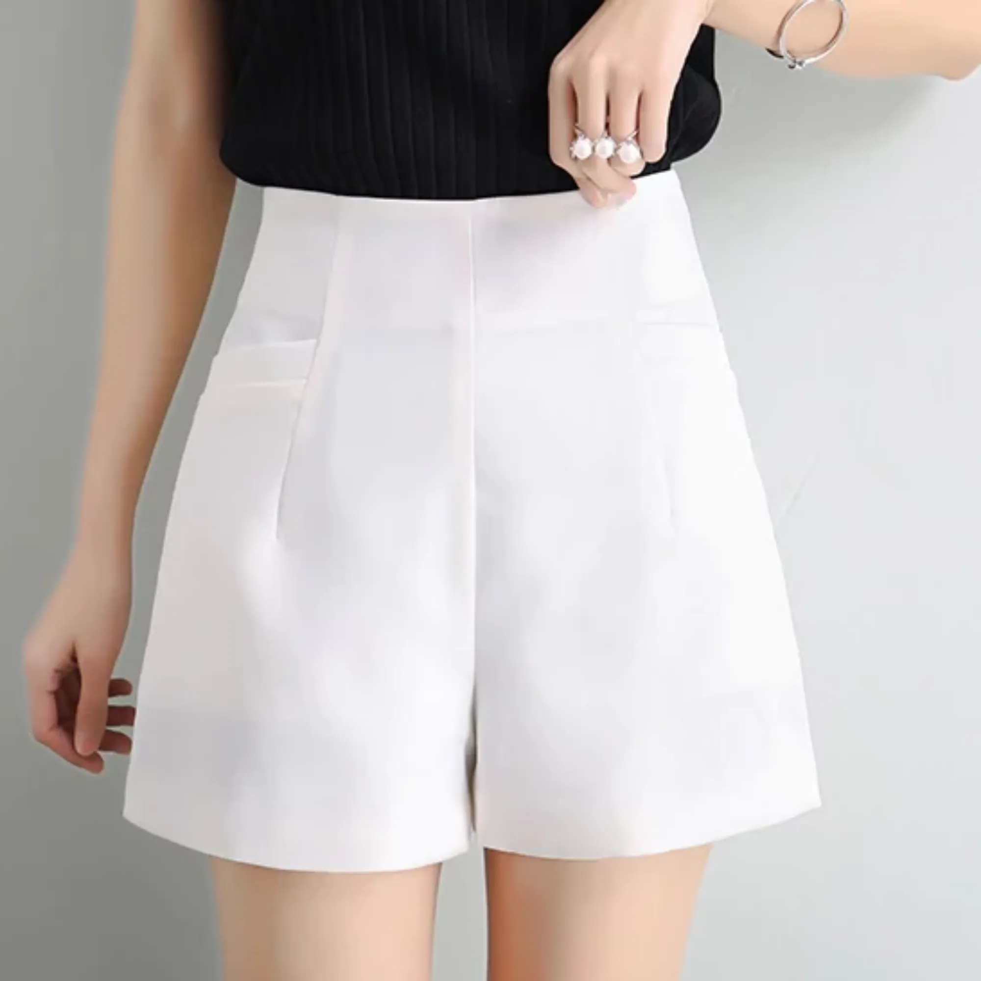 Women's Summer Casual Chiffon Loose High-Waist Shorts