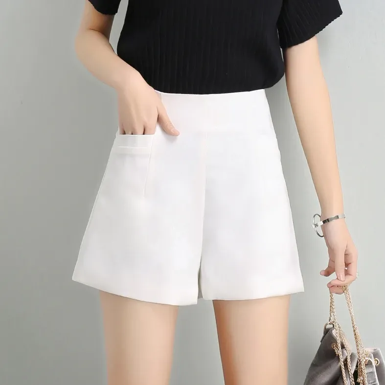 Women's Summer Casual Chiffon Loose High-Waist Shorts