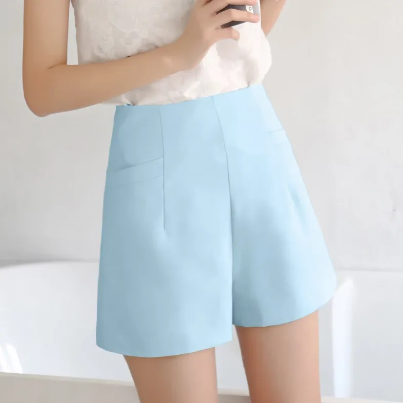 Women's Summer Casual Chiffon Loose High-Waist Shorts