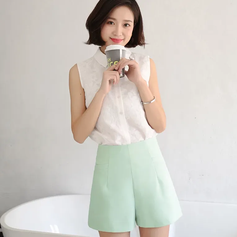 Women's Summer Casual Chiffon Loose High-Waist Shorts