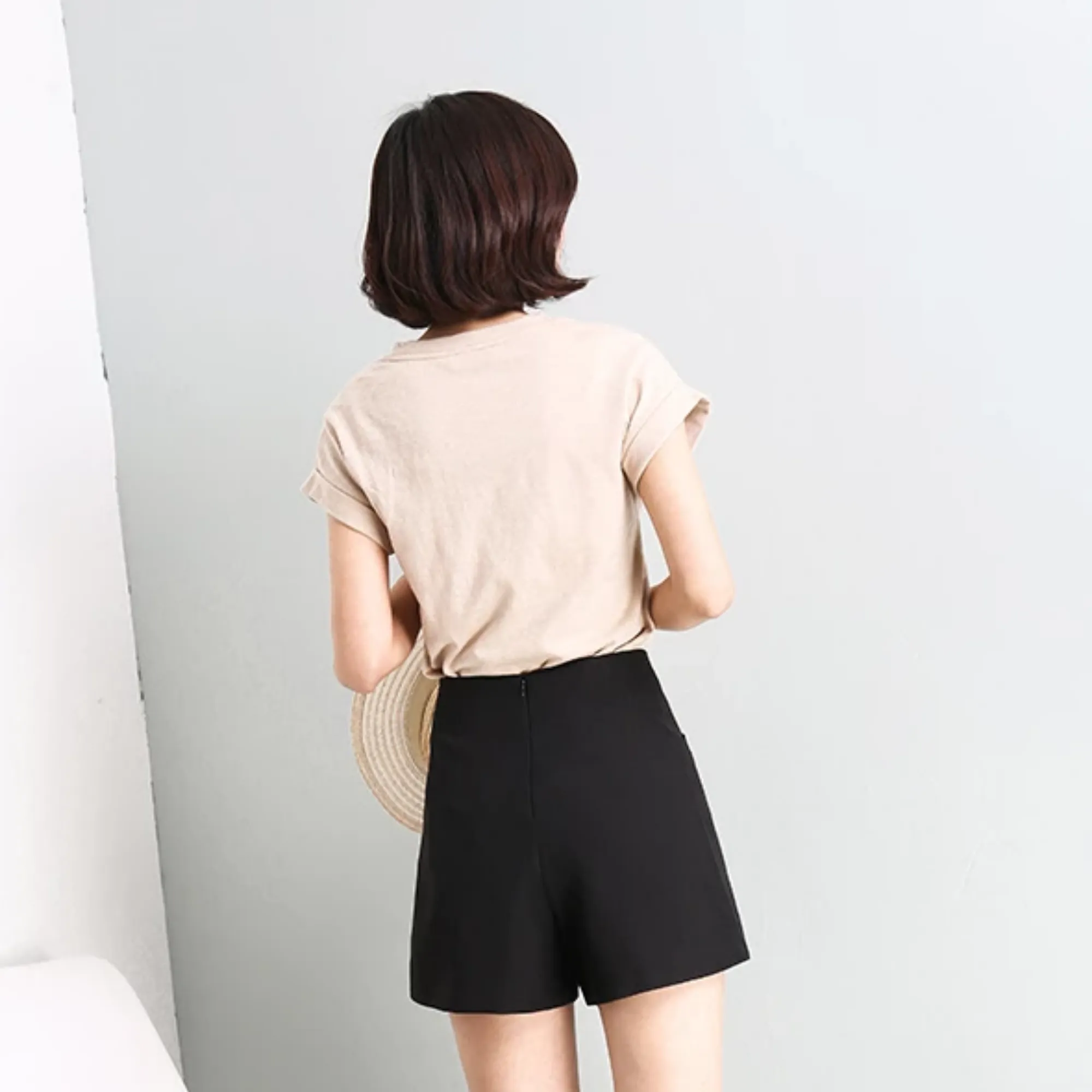 Women's Summer Casual Chiffon Loose High-Waist Shorts