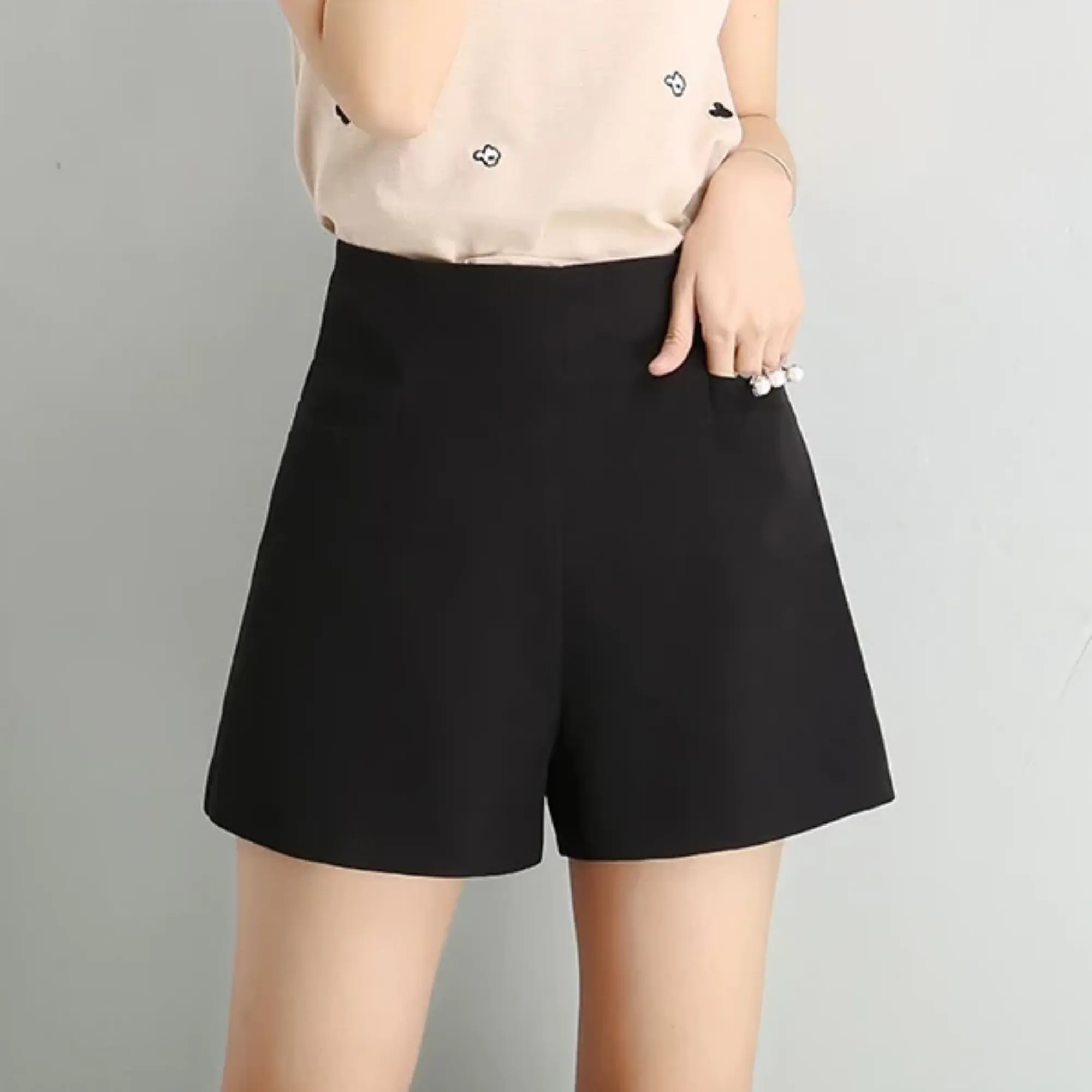 Women's Summer Casual Chiffon Loose High-Waist Shorts