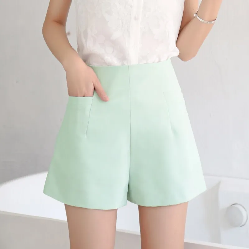 Women's Summer Casual Chiffon Loose High-Waist Shorts