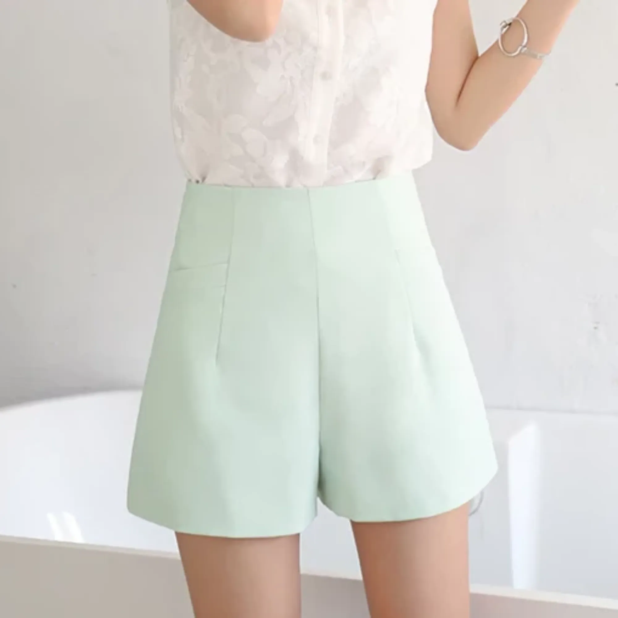 Women's Summer Casual Chiffon Loose High-Waist Shorts