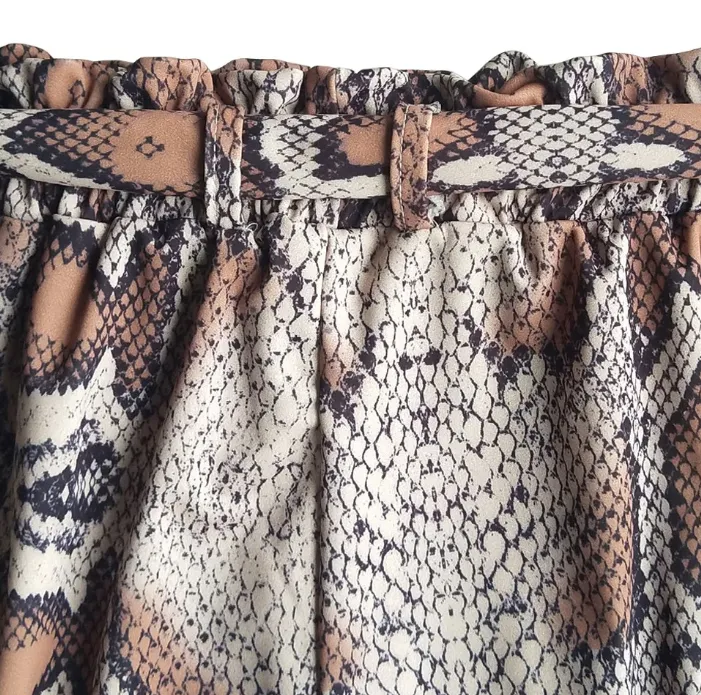 Women's Summer Vintage Snake Printed Shorts