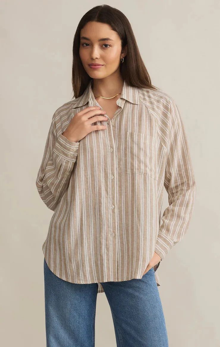 Z Supply Perfect Linen Stripe Top