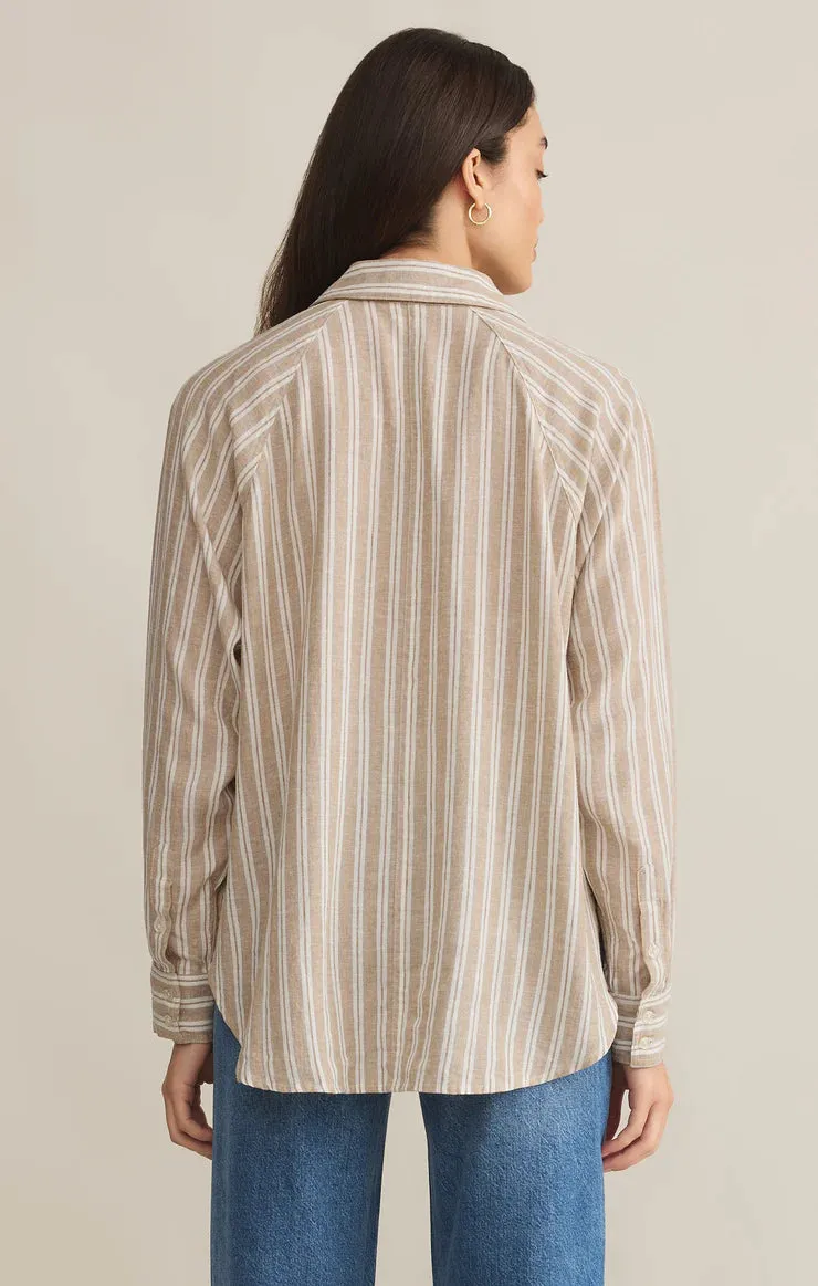 Z Supply Perfect Linen Stripe Top