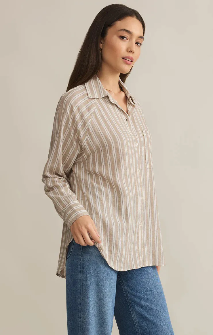 Z Supply Perfect Linen Stripe Top