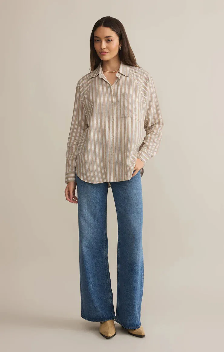 Z Supply Perfect Linen Stripe Top